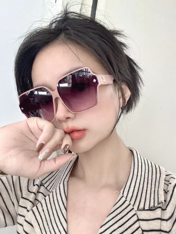 LV 2023 new women's square frame sunglasses driving sunglasses New sunglasses Fashionable and generous Comfortable and lightweight Exquisite luxury Ultra-light Model L2805