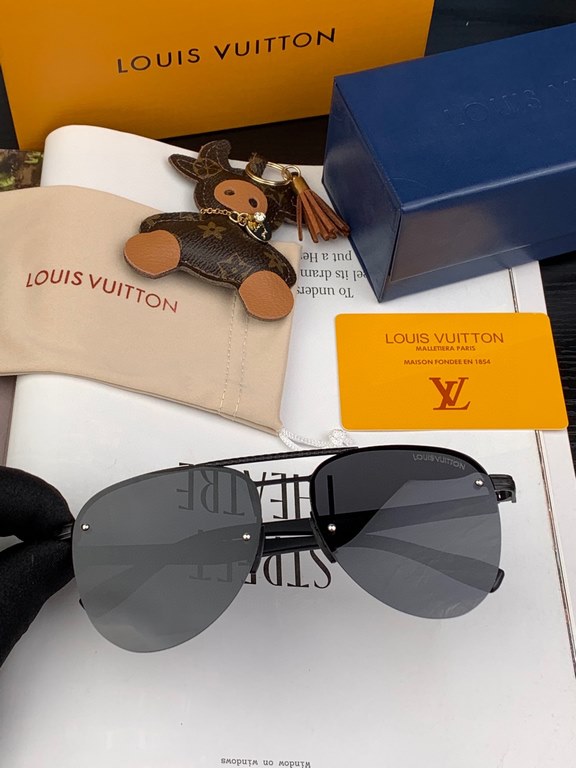 [Louis Vuitton LV 】   Top Luxury   Men's Polarized   Fashion Toad Sunglasses High Quality Temperament Extraordinary      Men's Driving Sunglasses [Love] [Love] Classic Ultra Lightweight Sunglasses You will love it   Mode