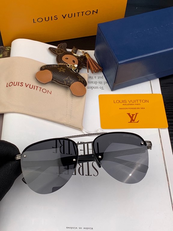 [Louis Vuitton LV 】   Top Luxury   Men's Polarized   Fashion Toad Sunglasses High Quality Temperament Extraordinary      Men's Driving Sunglasses [Love] [Love] Classic Ultra Lightweight Sunglasses You will love it   Mode