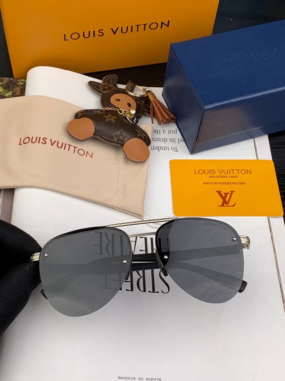 [Louis Vuitton LV 】   Top Luxury   Men's Polarized   Fashion Toad Sunglasses High Quality Temperament Extraordinary      Men's Driving Sunglasses [Love] [Love] Classic Ultra Lightweight Sunglasses You will love it   Mode