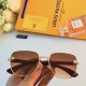 LV new single beam personalized sunglasses male handsome Korean sunglasses ins wind summer fashion glasses female can be equipped with myopia