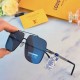 LV super cool aviator sunglasses men's trend driving driving big face handsome sunglasses net red classic