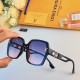 LV Europe and the United States square sunglasses 2023 new female ins beach anti-ultraviolet fashion big face show face small sunglasses