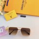 LV Europe and the United States fashion net red street shooting INS wind sunglasses 2024 new trend street shooting metal double beam sunglasses