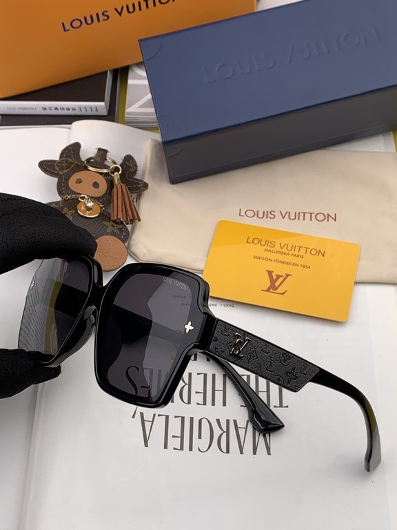 LV 2023 new women's square frame sunglasses driving sunglasses New sunglasses Fashionable and generous Comfortable and lightweight Exquisite luxury Ultra-light Model L2805