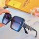 LV2023 new show face small Europe and the United States fashion sunglasses anti-ultraviolet personalized large frame trend sunglasses street beat cool men and women