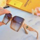 LV2023 new show face small Europe and the United States fashion sunglasses anti-ultraviolet personalized large frame trend sunglasses street beat cool men and women