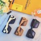 LV2023 new show face small Europe and the United States fashion sunglasses anti-ultraviolet personalized large frame trend sunglasses street beat cool men and women