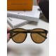 LOUIS VUITTON Round frame Full of details Original LV cut edge rimless shape Gorgeous turn with infinite taste Patterned design Classic unique mirror leg logo     High quality Official website synchronization