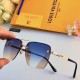 LV2023 personalized European and American trend glasses Korean retro square sunglasses new frame glasses