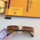 LV2023 personalized European and American trend glasses Korean retro square sunglasses new frame glasses