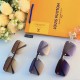 LV2023 personalized European and American trend glasses Korean retro square sunglasses new frame glasses