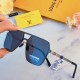 LV sunglasses retro double beam new tide men senior sense ins driving special polarized sunglasses