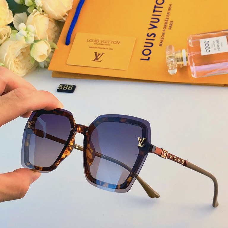 LV2023 new Europe and the United States trend of fashion personality sunglasses saucer sunglasses women sunglasses