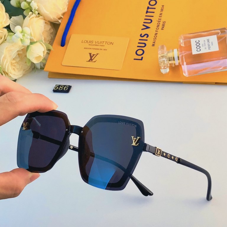 LV2023 new Europe and the United States trend of fashion personality sunglasses saucer sunglasses women sunglasses