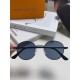 Lv Louis Vuitton 2024 star the same models sunglasses female male metal fashion flat small frame curved sunglasses unisex