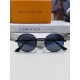 Lv Louis Vuitton 2024 star the same models sunglasses female male metal fashion flat small frame curved sunglasses unisex