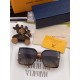 LV 2023 new women's square frame sunglasses driving sunglasses New sunglasses Fashionable and generous Comfortable and lightweight Exquisite luxury Ultra-light Model L7805