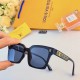 Lv sunglasses female square retro Korean version of the ins advanced sense of large face thin net red personality street shooting sunscreen sunglasses tide