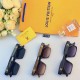 Lv sunglasses female square retro Korean version of the ins advanced sense of large face thin net red personality street shooting sunscreen sunglasses tide