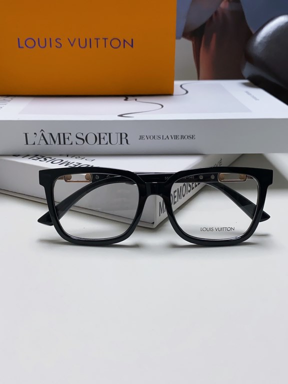 Lv Louis Vuitton 2024 new Wang Yibo Yang Yang Yu Wenle the same glasses frame men retro large face anti-blue light myopia glasses frame Men and women universal optical frame