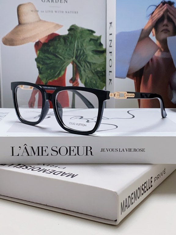 Lv Louis Vuitton 2024 new Wang Yibo Yang Yang Yu Wenle the same glasses frame men retro large face anti-blue light myopia glasses frame Men and women universal optical frame