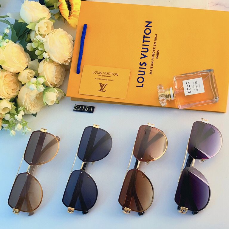 LV new men and women sunglasses fashion casual sunglasses anti-ultraviolet tide driving driving travel travel sunglasses