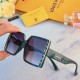 LV net red large frame square sunglasses female premium ins style retro trend street shooting summer sunglasses photo glasses