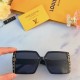 LV net red large frame square sunglasses female premium ins style retro trend street shooting summer sunglasses photo glasses