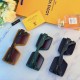 LV net red large frame square sunglasses female premium ins style retro trend street shooting summer sunglasses photo glasses