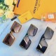 LV net red large frame square sunglasses female premium ins style retro trend street shooting summer sunglasses photo glasses