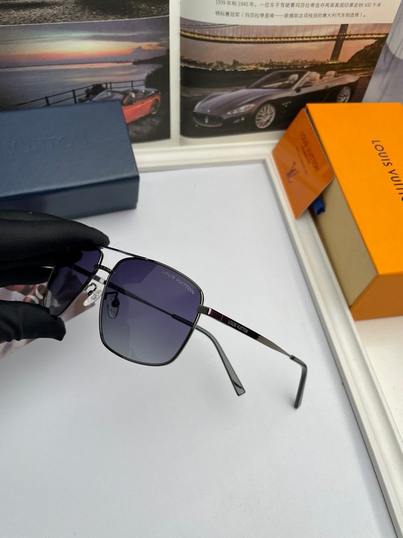 . New   Brand Louis Vuitton LV  High Quality Men's Polarized Sunglasses   Material imported Polaroid polarized lenses,   stainless steel alloy frames,   texture is superb, men's driving essentials. (No. 8152)