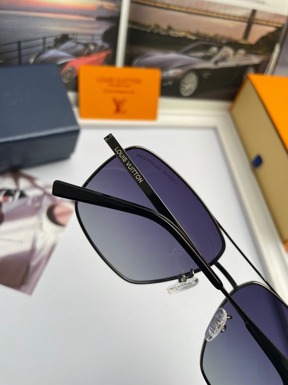 . New   Brand Louis Vuitton LV  High Quality Men's Polarized Sunglasses   Material imported Polaroid polarized lenses,   stainless steel alloy frames,   texture is superb, men's driving essentials. (No. 8152)