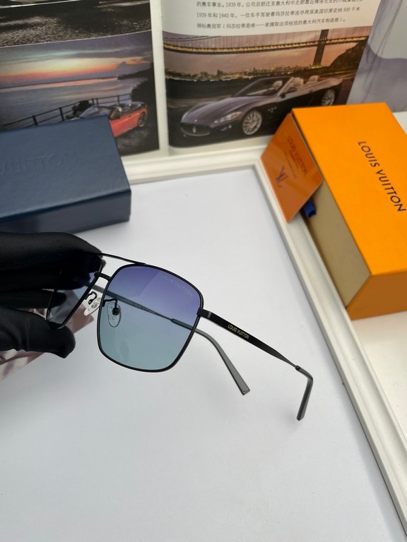 . New   Brand Louis Vuitton LV  High Quality Men's Polarized Sunglasses   Material imported Polaroid polarized lenses,   stainless steel alloy frames,   texture is superb, men's driving essentials. (No. 8152)