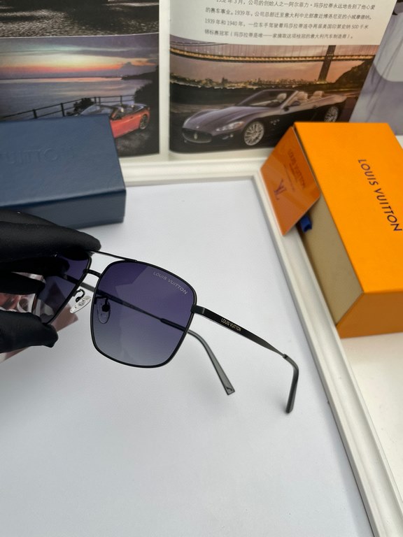 . New   Brand Louis Vuitton LV  High Quality Men's Polarized Sunglasses   Material imported Polaroid polarized lenses,   stainless steel alloy frames,   texture is superb, men's driving essentials. (No. 8152)