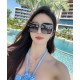 [TR Polarized Series] lv large frame sunglasses sunglasses classic box design, do not pick face type, whether with a coat or dress are very temperament polarized lenses to prevent ultraviolet Model Model L2711