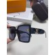 Lv Louis Vuitton 2024 latest fashion sunglasses ladies square thin retro net red sunscreen new senior sense of star street shooting sunglasses personalized with diamond Logo