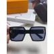 Lv Louis Vuitton 2024 latest fashion sunglasses ladies square thin retro net red sunscreen new senior sense of star street shooting sunglasses personalized with diamond Logo