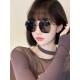 LV 2024 official new Many stars with the same [color]   new large frame polarized sunglasses    Polaroid Ultra Clear Thickened Sunglasses    Model L7822