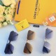 LV top luxury ~ personalized double beam retro face sunglasses driving sunglasses polygonal male sunglasses