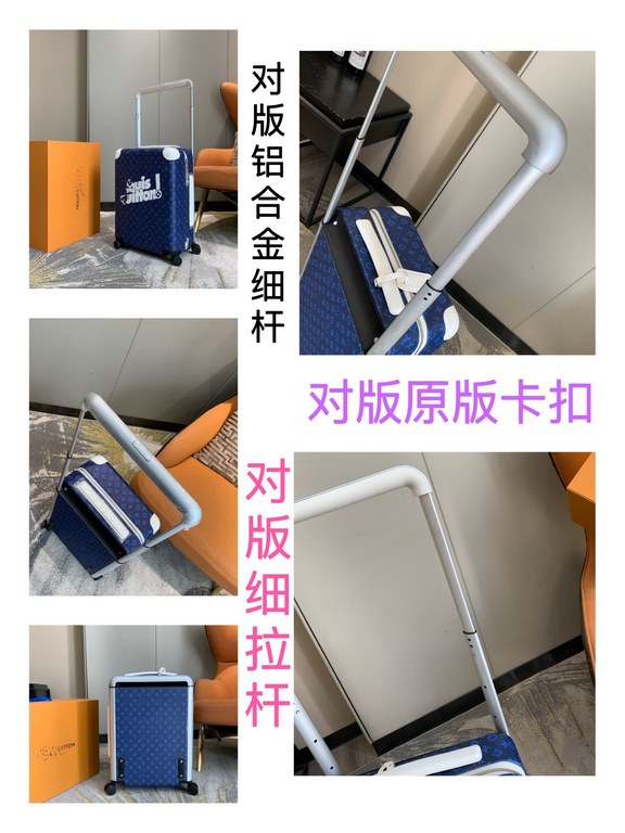 [55cm High Goods Right Version Box]HORIZON Four Wheeled Trolley CaseMatching version details1) Trolley material aluminum alloy silver thin trolley, round hole snap, aluminum alloy button.2)Wheels opposite version of the 