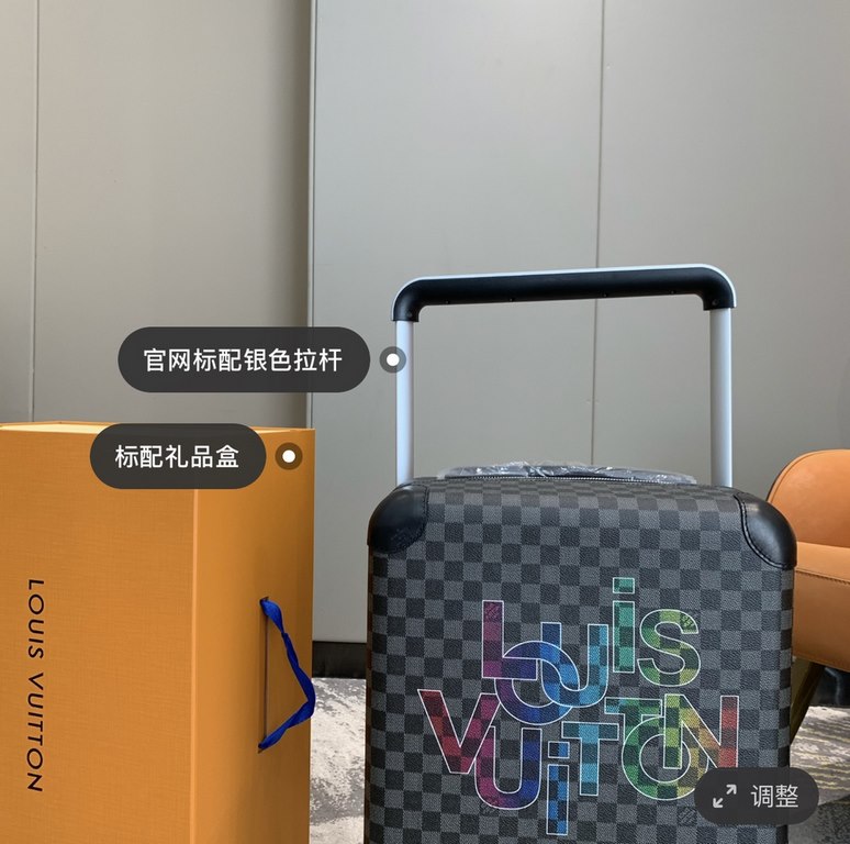 School Season SecondsSchool Season Seconds Boarding Case 1499Brand new and original!Material Leather Only 1 piece, grab it and earn it!55cmThis season's Horizon 5cm four-wheeled suitcase is made from Damier Graphite canv