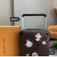 A limited edition with a new lookThe new Horizon luggage revitalizes Louis Vuitton's legendary heritage with a creative twist. The iconic Monogram canvas is embellished with travel appliqués that harken back to the brand