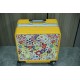 Takashi Murakami limited luggagetrolley caseHealing sunflower   inexplicably good mood when you see it [wow].Iconic retro print pattern with aluminum frame, fashionable and durable.TSA double combination lock, automatic 