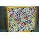 Takashi Murakami limited luggagetrolley caseHealing sunflower   inexplicably good mood when you see it [wow].Iconic retro print pattern with aluminum frame, fashionable and durable.TSA double combination lock, automatic 