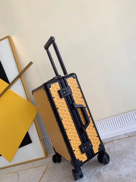 Goya Goy Luggage  LuggageAnother set of new fashion favorites, this retro-shaped trolley case has its own unique kind of fashionable and competent style, strength and value are online   Pan him! Iconic prints with alumin