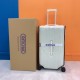 White is like ceramic, warm and translucent, a symbol of purity and integrity, rice-like translucent, sweet and beautiful.PC zipper case  complimentary raincoat  complimentary strapsYiYi QianXi same suitcase, new color s