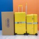 Oil field gold color inspired by the infinite fields of rapeseed flowers under the bright sun of Tuscany, golden, eye-catching, PC zipper box  complimentary raincoat  cardboard box with logo, YiYiQianXi the same suitcase