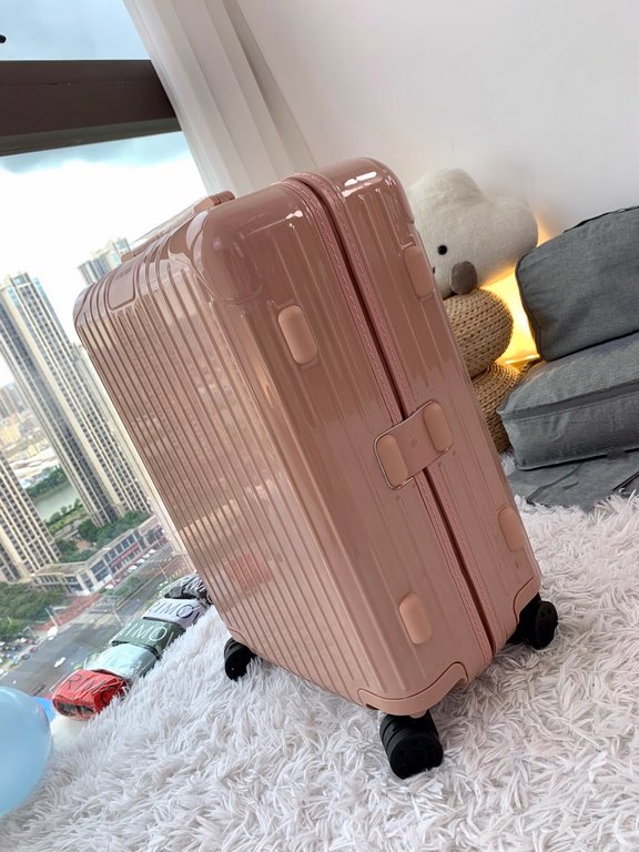 Rimowa Trolley caseluggageUltra-light pc zipper case, must get the same high value trolley case of YiYiChixi! Rimowa Essential new color collection! When you're young, you need to look good to travel! Color Desert Pink M