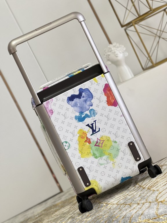 watercolor Summer Collection The new Horizon luggage revolutionizes Louis Vuitton's legendary heritage with a creative twist. The iconic Monogram canvas is embellished with travel appliqués that harken back to the brand'